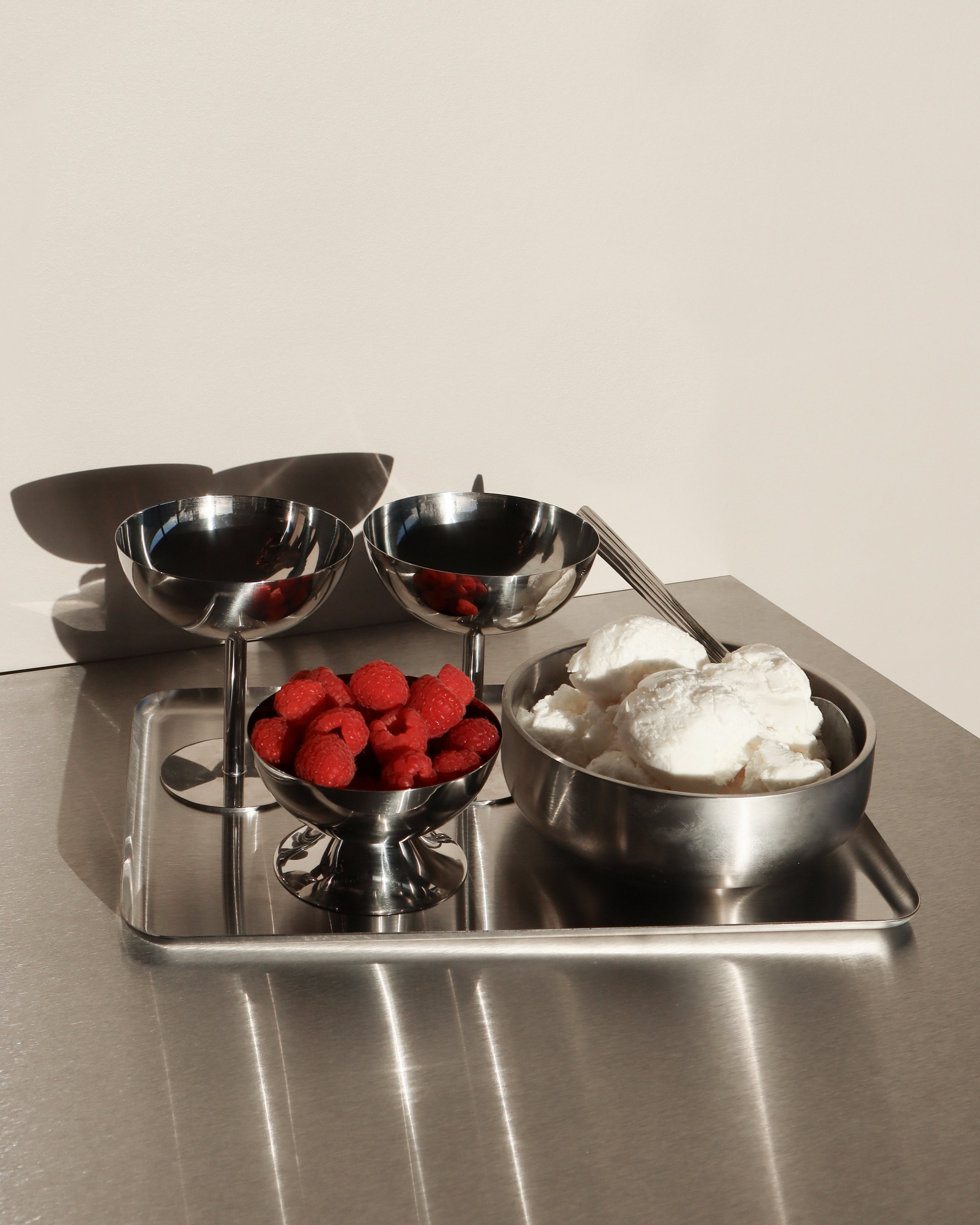 Stål Ice skål - Low